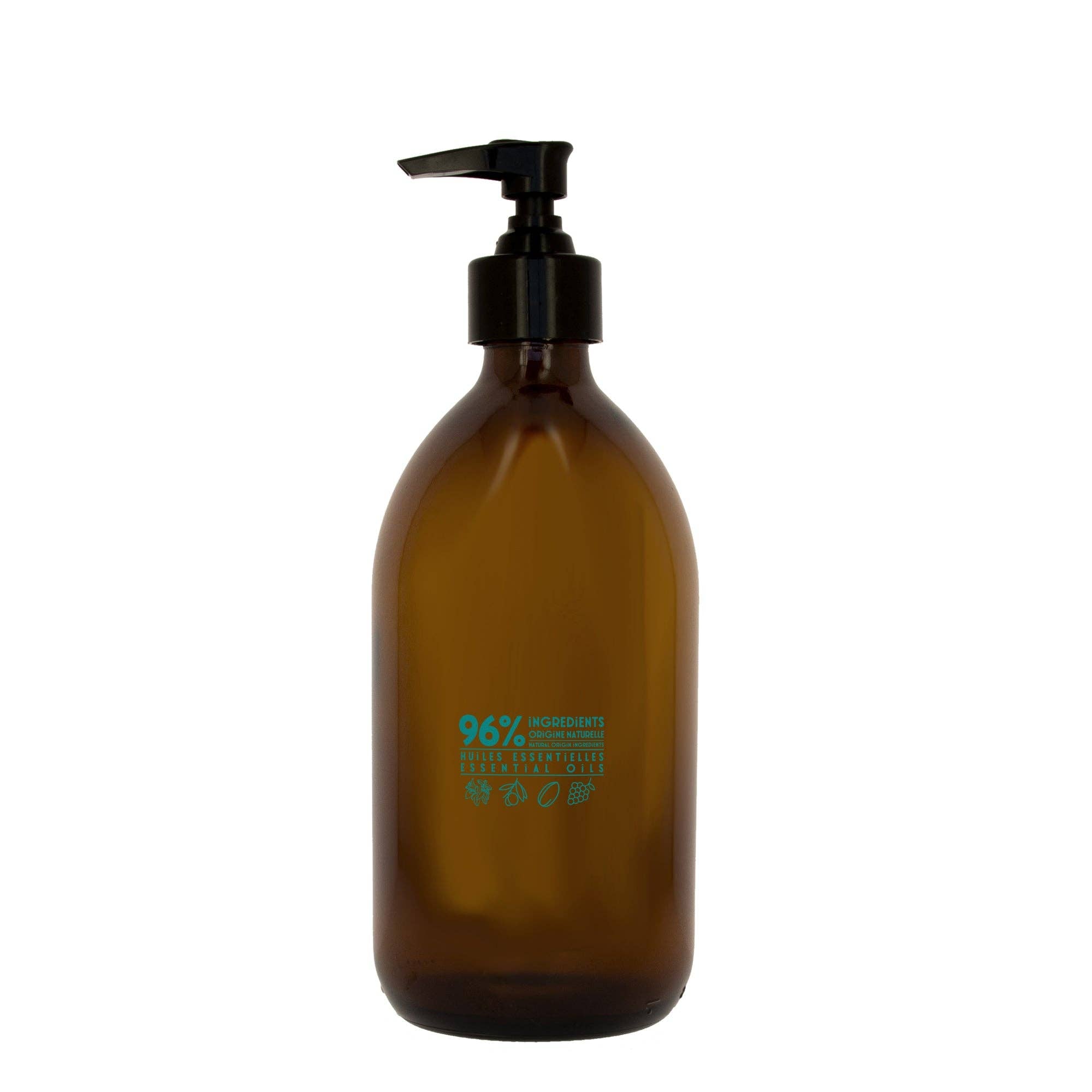 Liquid Marseille Soap Mint Basil 16.7 fl oz Glass