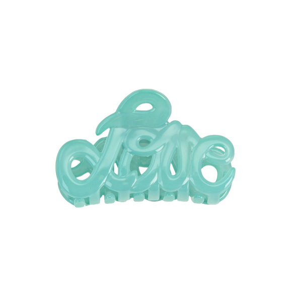 Mint Love Claw Clip, 5 cm