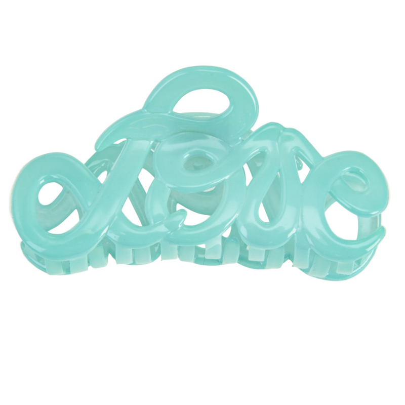 Mint Love Claw Clip, 8 cm