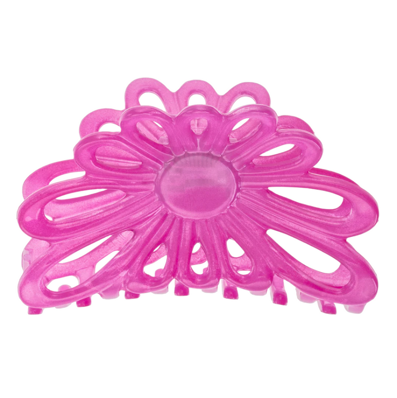 Opaline Fuchsia Flower Claw Clip, 8 cm