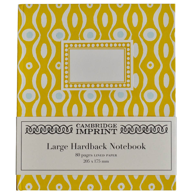 Large Hardback Notebook Persephone Mustard