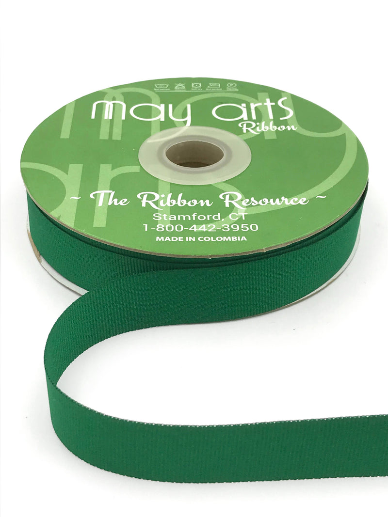 3/4" Green Grosgrain Ribbon