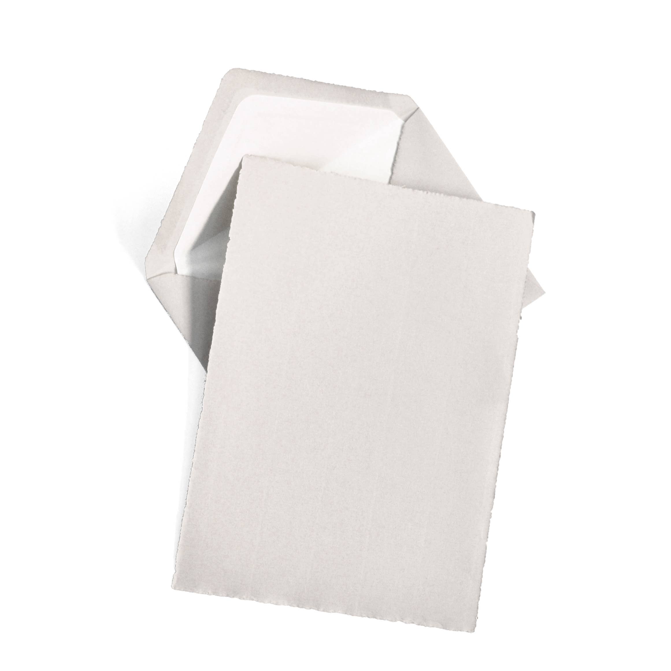 OCM Classic Laid Deckle Edge Sheet Correspondence Gold Box: Blue / A5 (5.75x8.25")