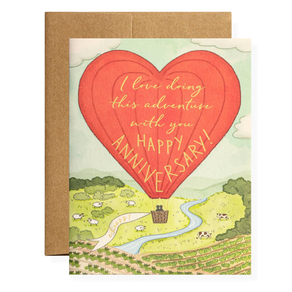 Anniversary Balloon Greeting Card