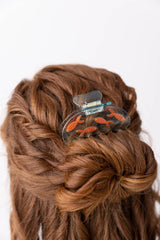 Goldfish Women's Hair Claw in Crystal Clear Blue Acetate