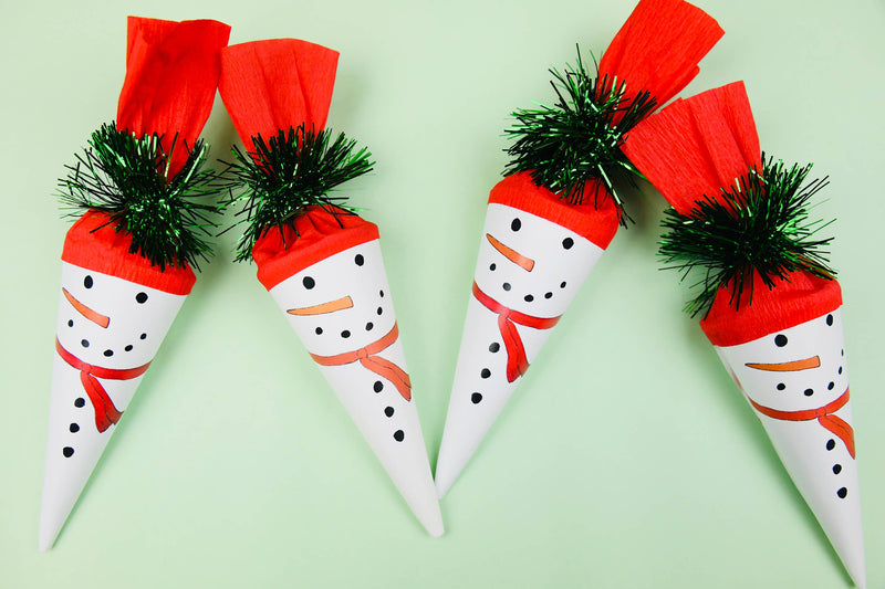 Snowman Surprise Cone