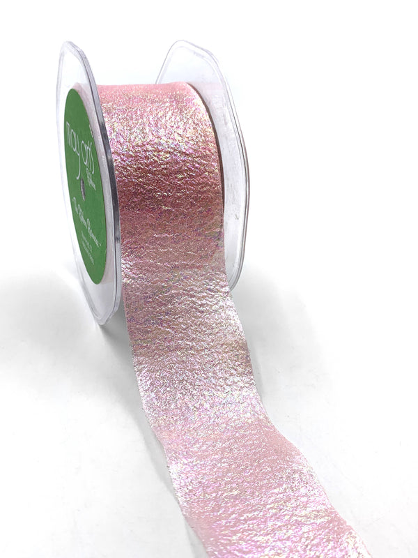 1.5" Pink Iridescent Crepe Ribbon