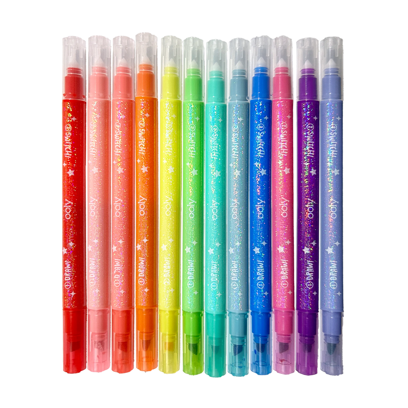 Switch-Eroo Sparkle Glittery Color Changing Markers