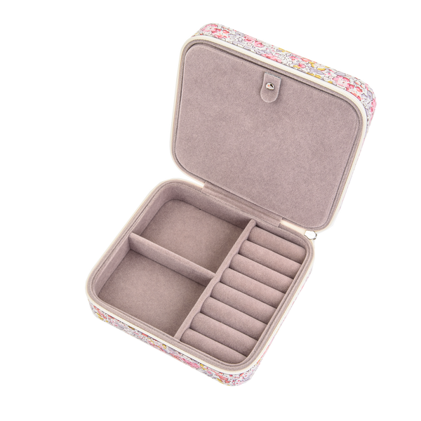 Liberty Travel Jewelry Box, Claire Aude Pink