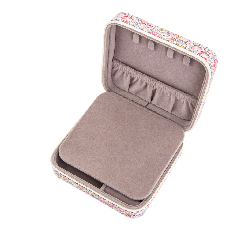 Liberty Travel Jewelry Box, Claire Aude Pink