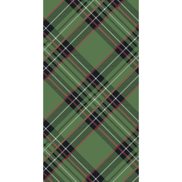 Green Plaid Guest Napkin