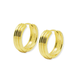 Cigar Band Chunky Hoop Earrings