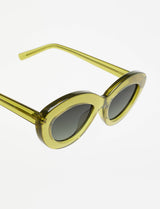 Shiny Olive Sunglasses