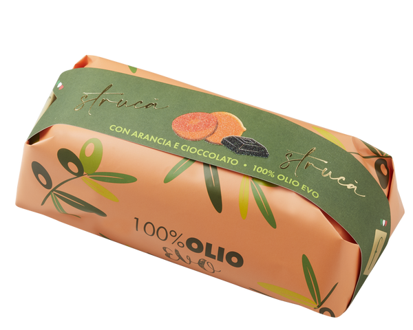 Strucà Olive Oil Cake with Candied Orange & Dark Chocolate