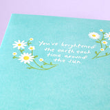 Brighten The Earth Letterpress Greeting Card