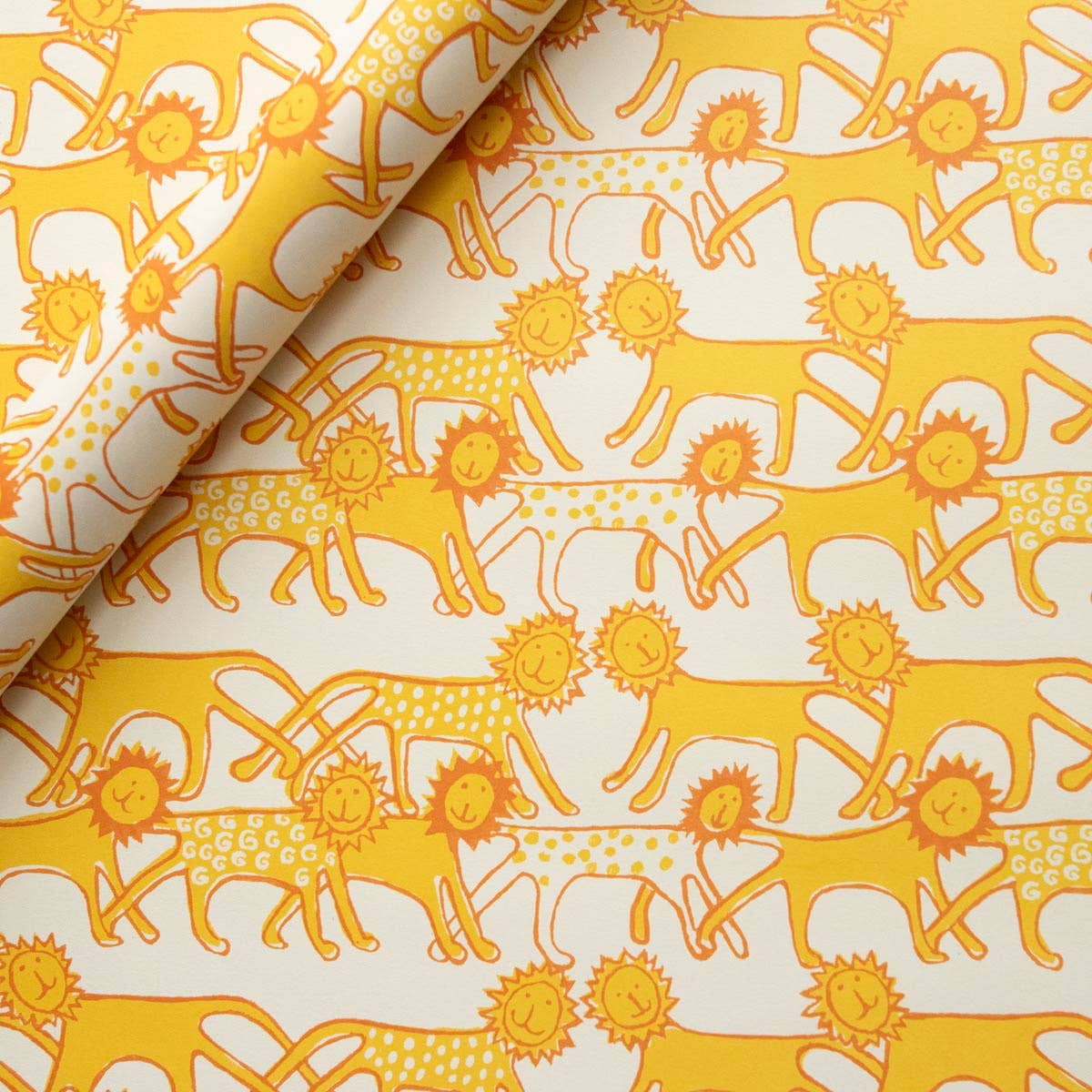 Patterned Paper Lions Sheets (Set of 3)