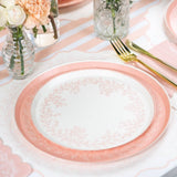 Baby Pink Striped Table Runners