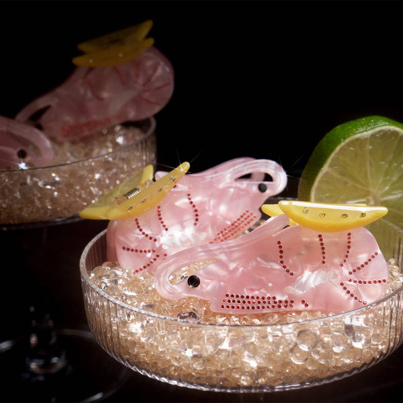Shrimp Cocktail with Lemon Small Hair Claw Clip