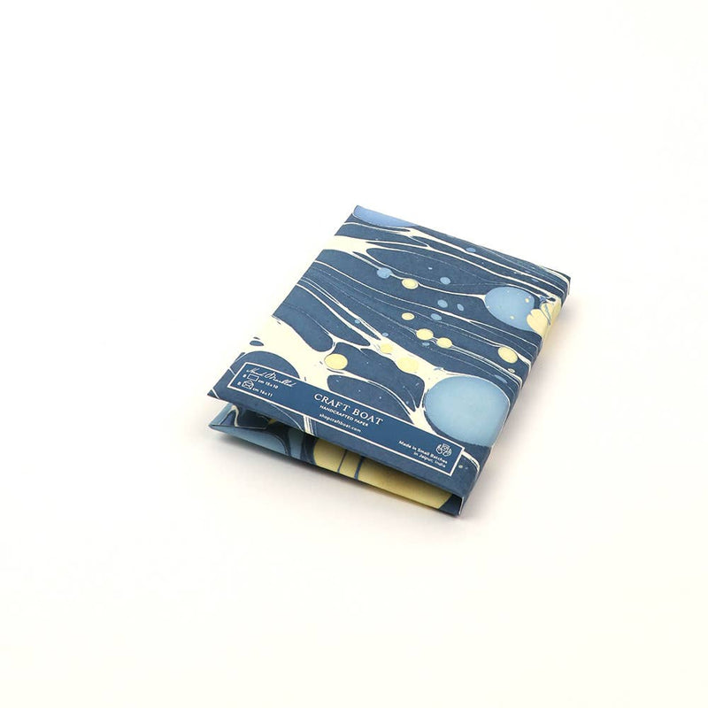 Marbled Greeting Card Set - Indigo