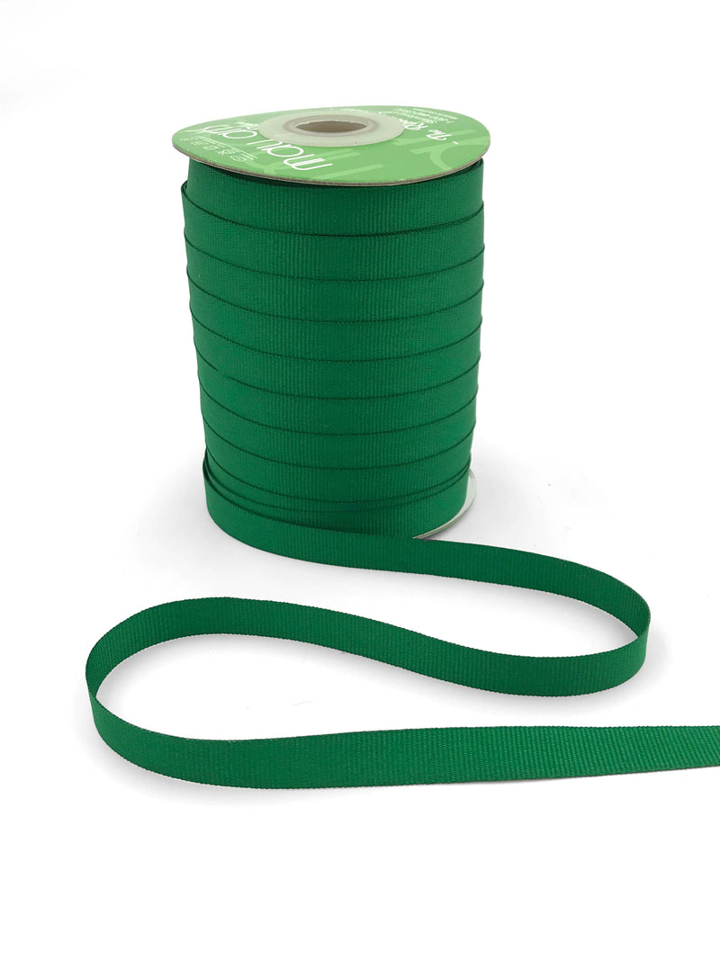 3/8" Green Grosgrain Ribbon