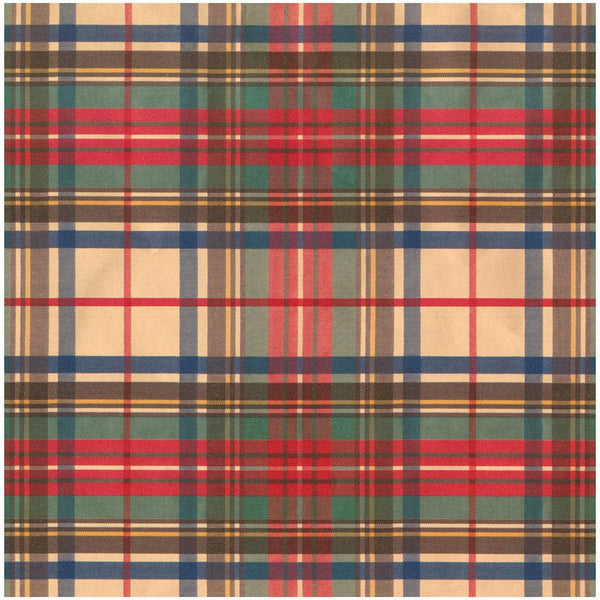 Dress Stewart Tartan Metallic Wrapping Paper