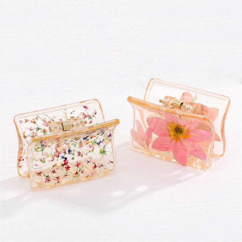 Handmade Dried Flowers Claw Hair Clips | Western