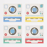 Instant Camera Kids Valentine's Cards & Stickers Set