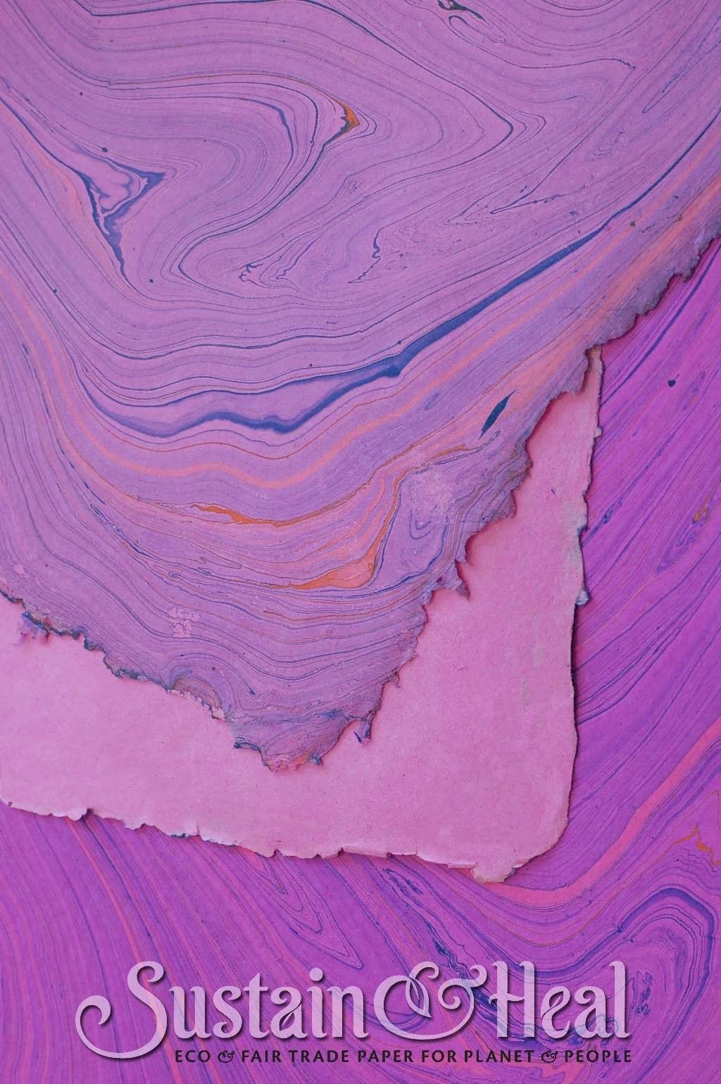 Fuschia Marble Sheet 144: Thin Text