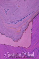 Fuschia Marble Sheet 144: Thin Text