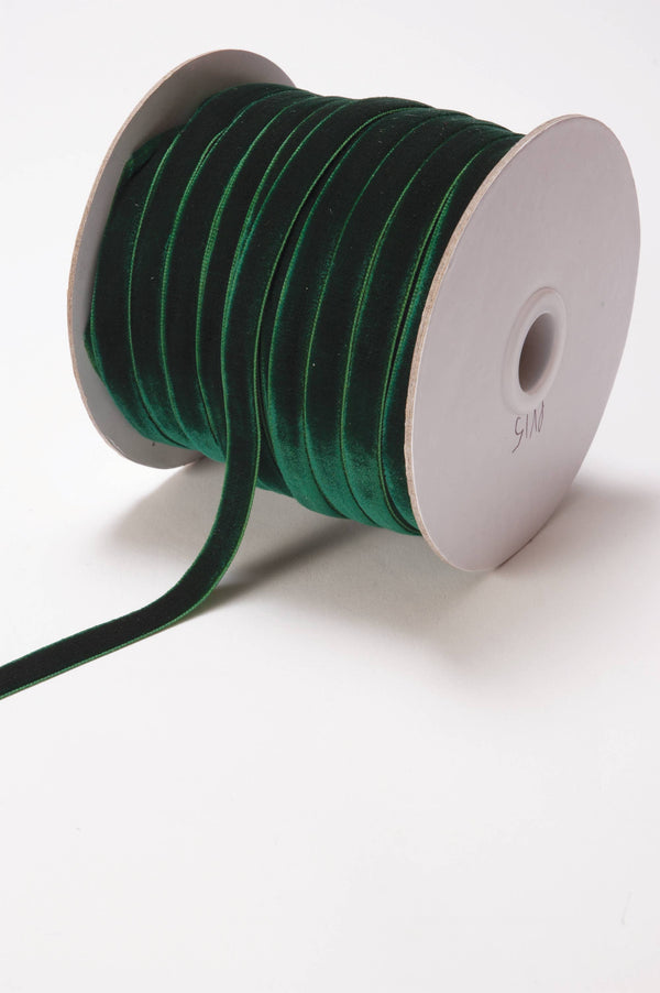 3/8" Forest Green Velvet Ribbon