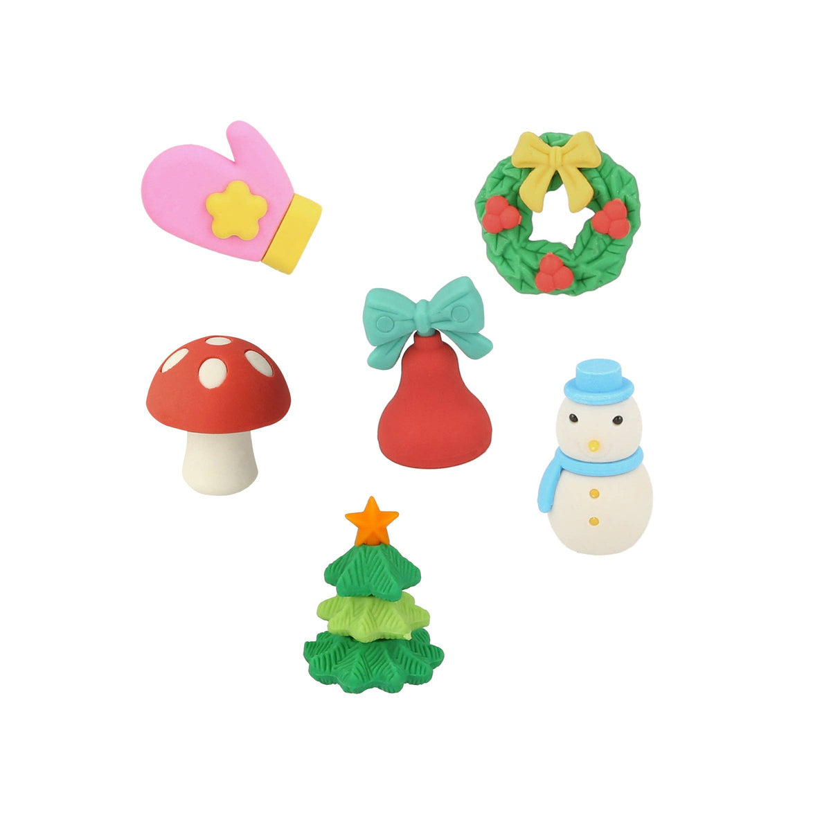 Whimsical snowman Christmas crackers with assorted hats and crowns