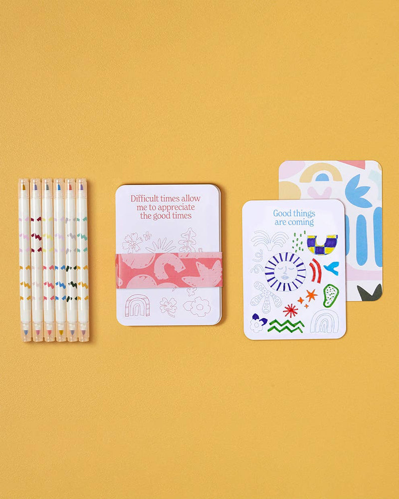 Color Your Own Affirmation Cards