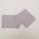 Striped Colorful Turkish Cotton Peshtemal Towel: Dark Navy Blue / Beach Towel