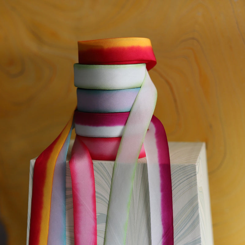Hand-Dyed Silk 1" Ribbon