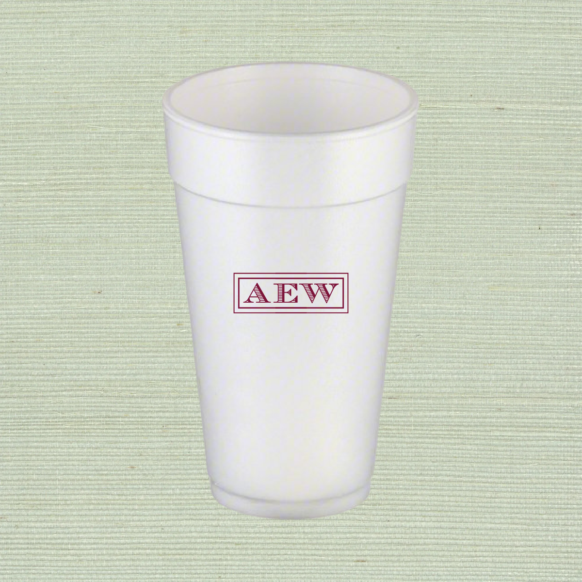 Ashford Monogram Personalized 20 oz Foam Cups