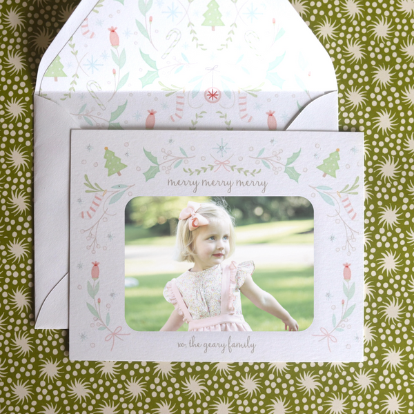 Acie Classic Printed Holiday Card