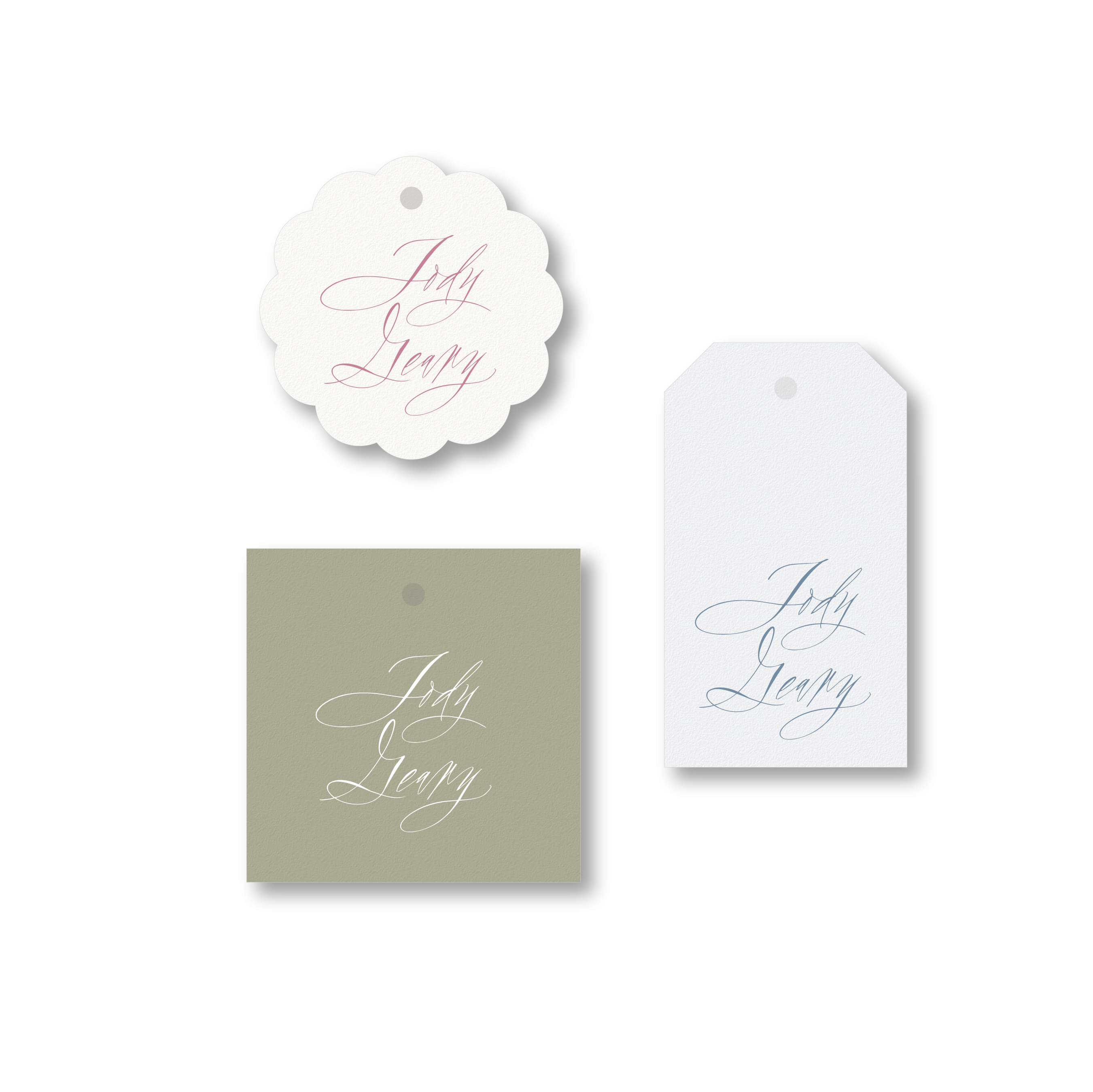 Addison Calligraphy Classic Printed Tag