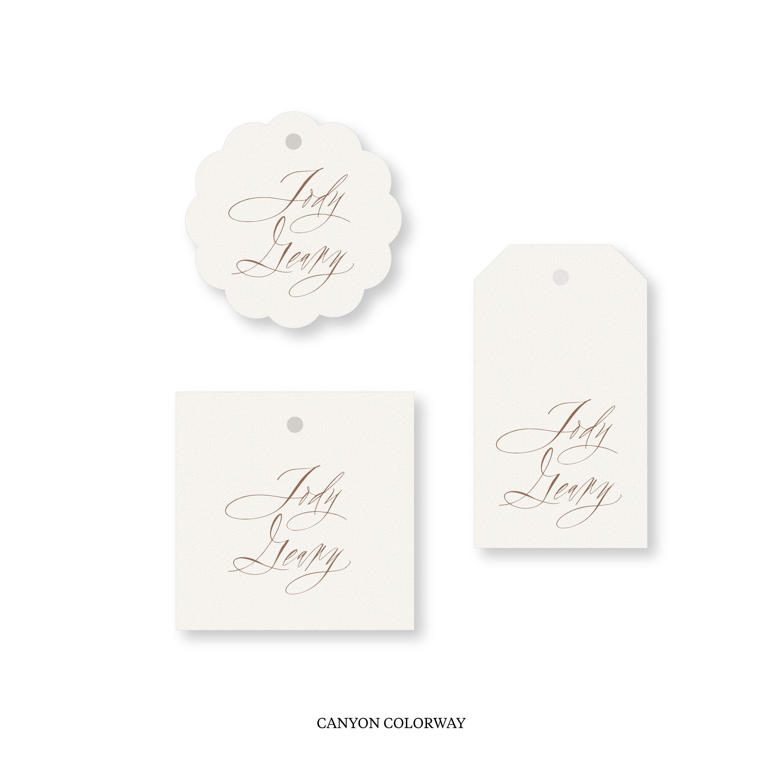 Addison Calligraphy Classic Printed Tag