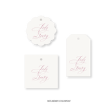 Addison Calligraphy Classic Printed Tag