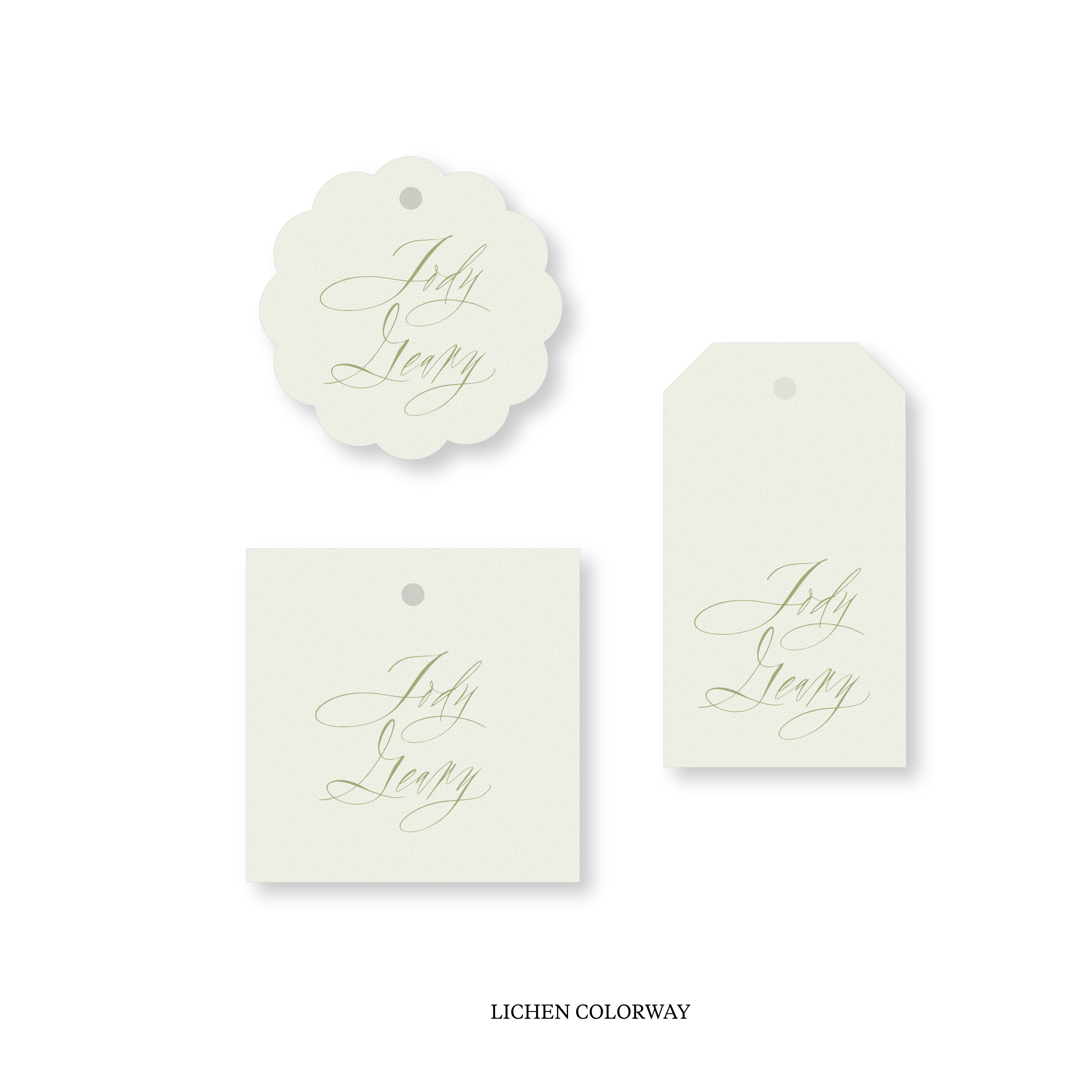 Addison Calligraphy Classic Printed Tag