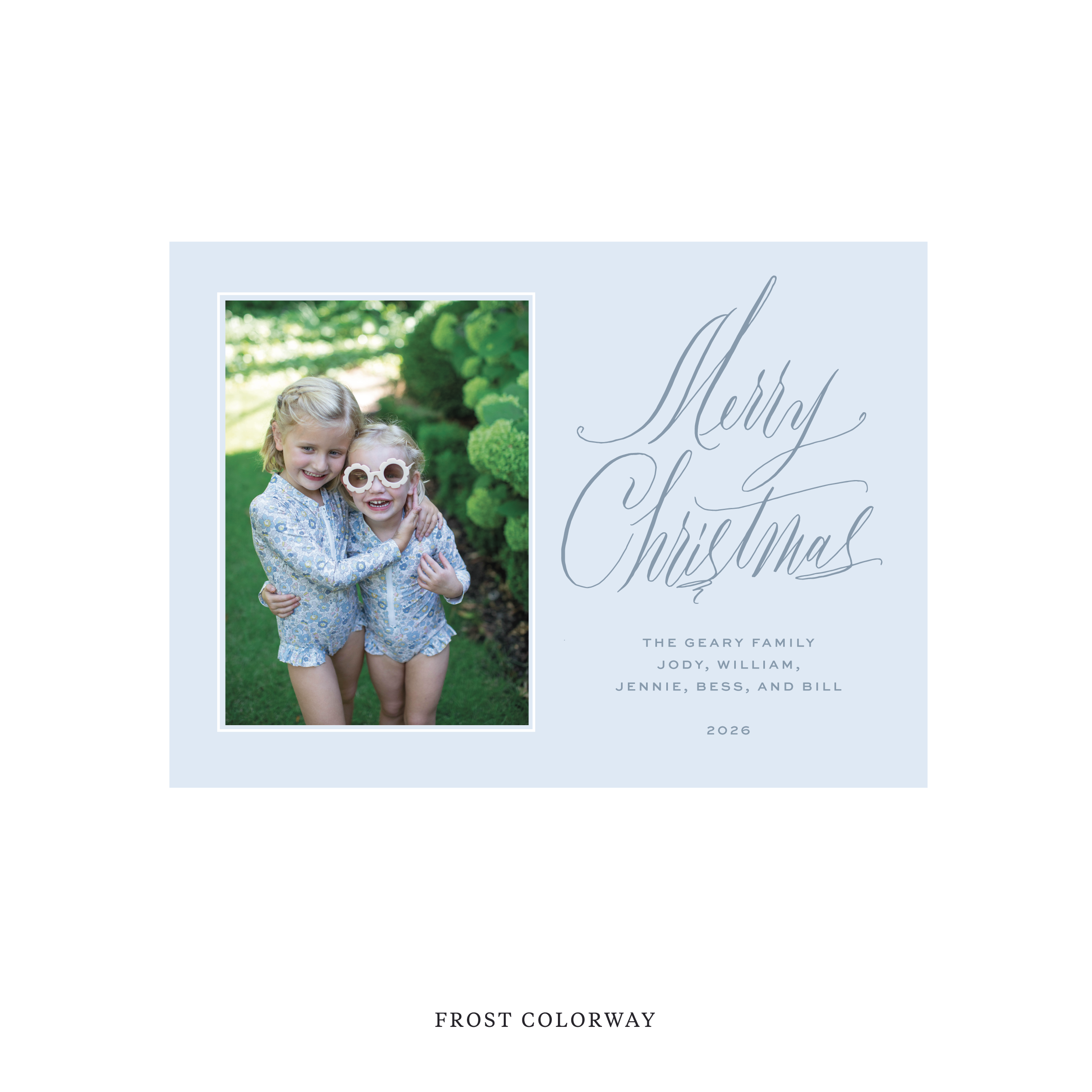 Aldridge Classic Flat Print Holiday Card, Medium