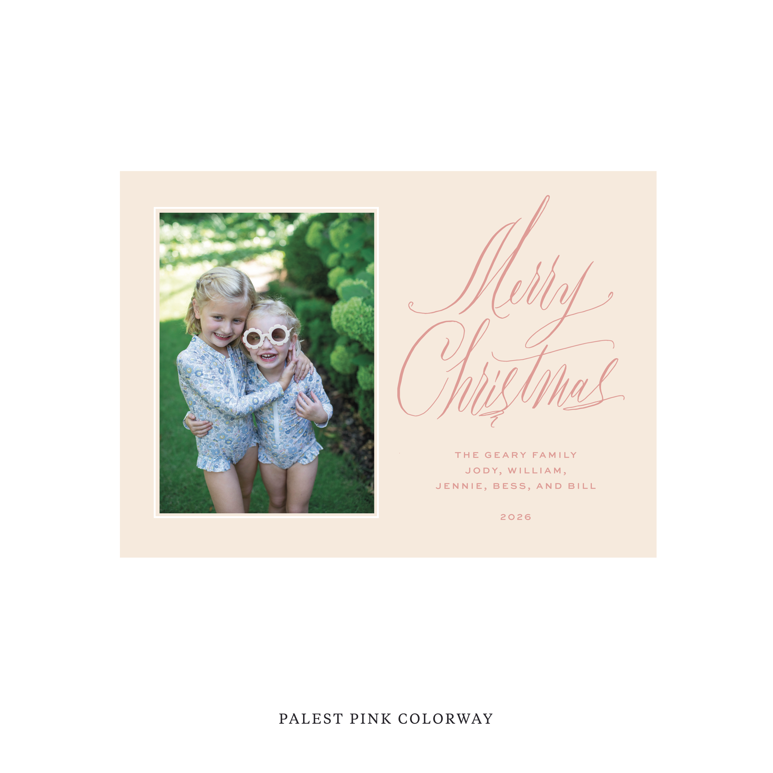 Aldridge Classic Flat Print Holiday Card, Medium