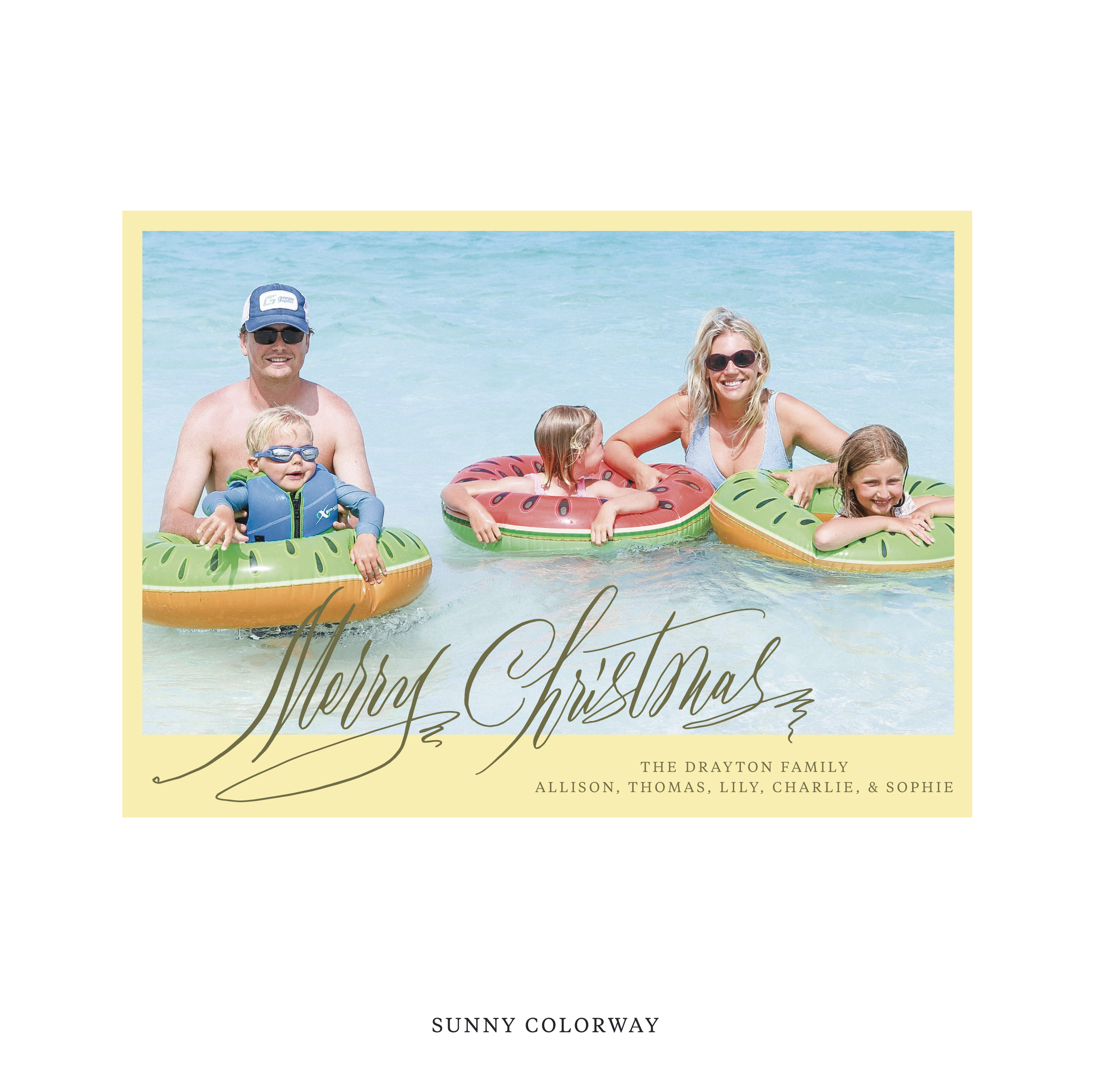 Celebrate the season with the Aldridge Merry Christmas Holiday Card by Stovall Collection. Featuring original hand-lettered artwork, this luxury personalized photo mount holiday card is available in 22 thoughtfully curated flat printing colorways.