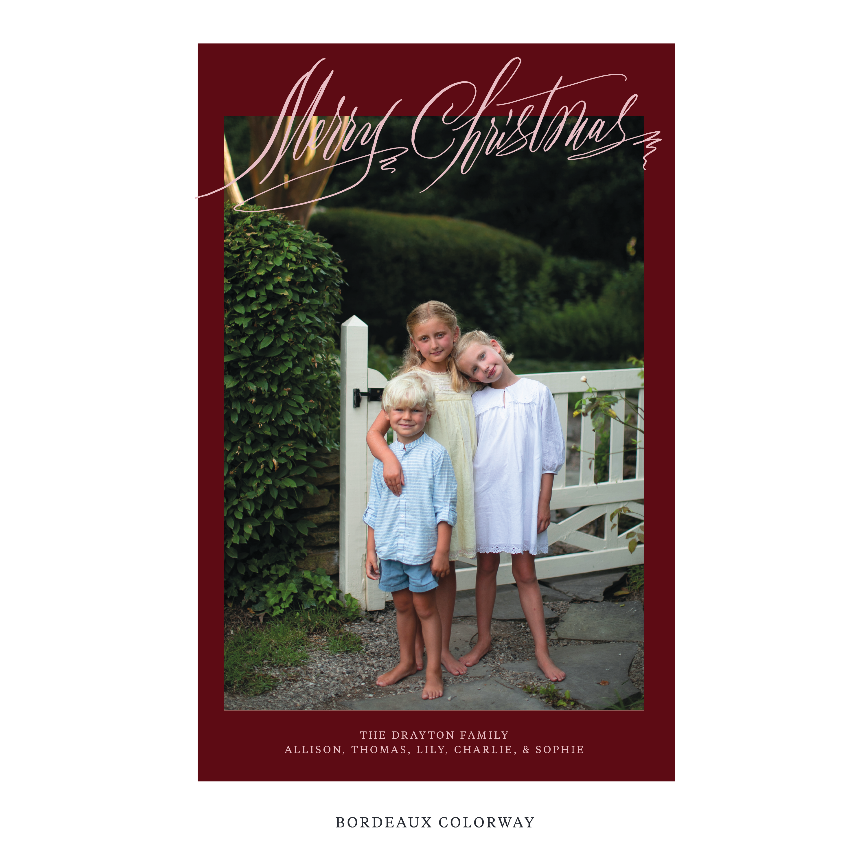 Aldridge Digital Photo Holiday Card, Extra Large