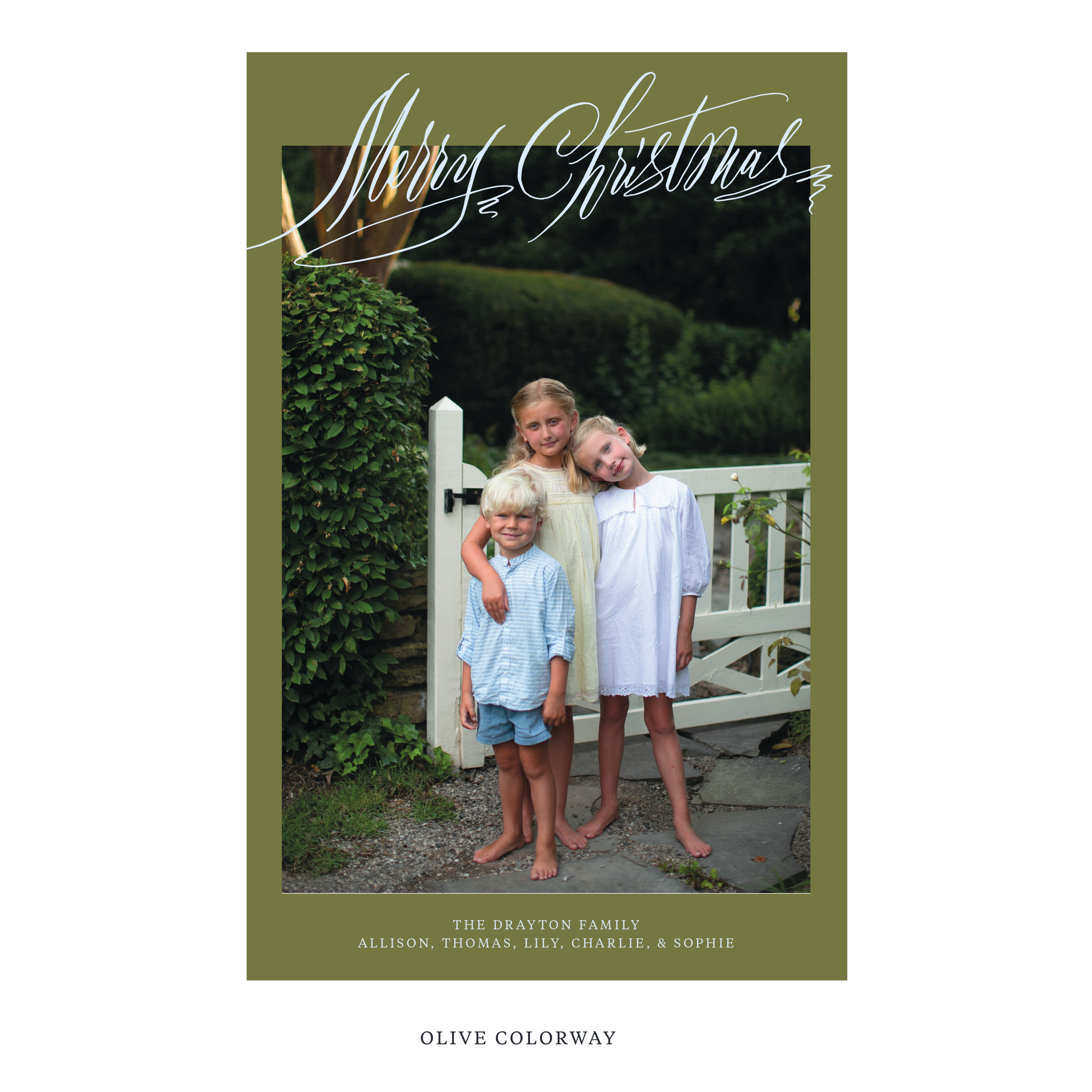 Aldridge Digital Photo Holiday Card, Extra Large