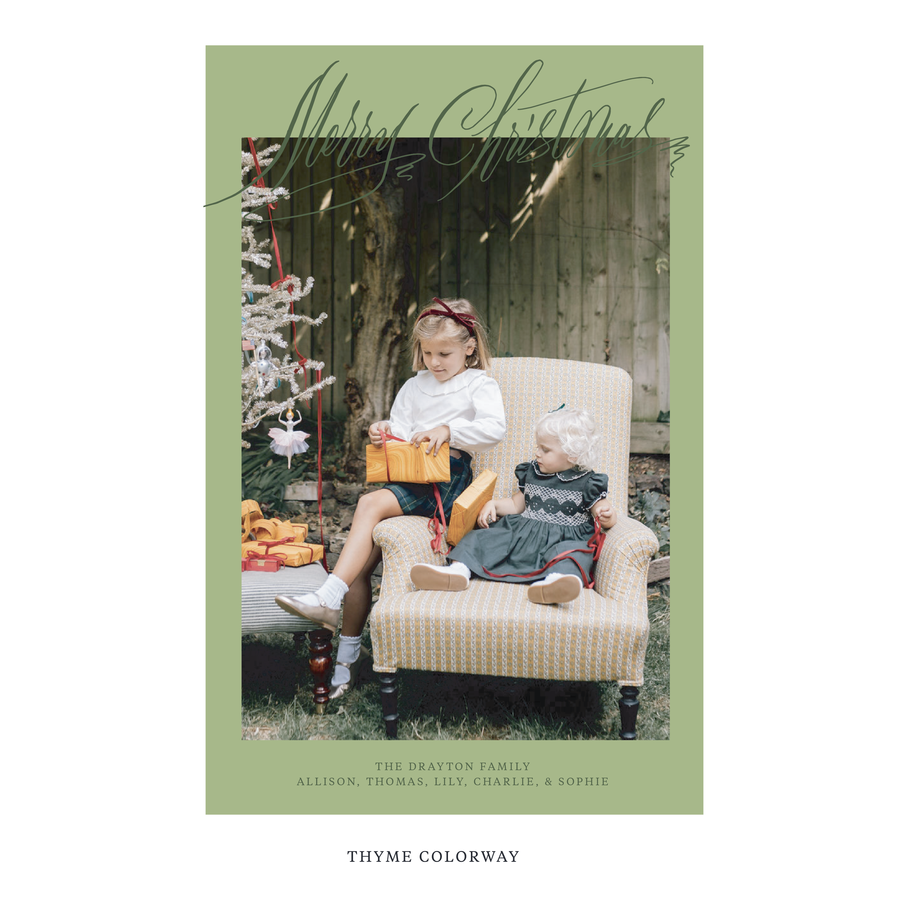Aldridge Digital Photo Holiday Card, Extra Large
