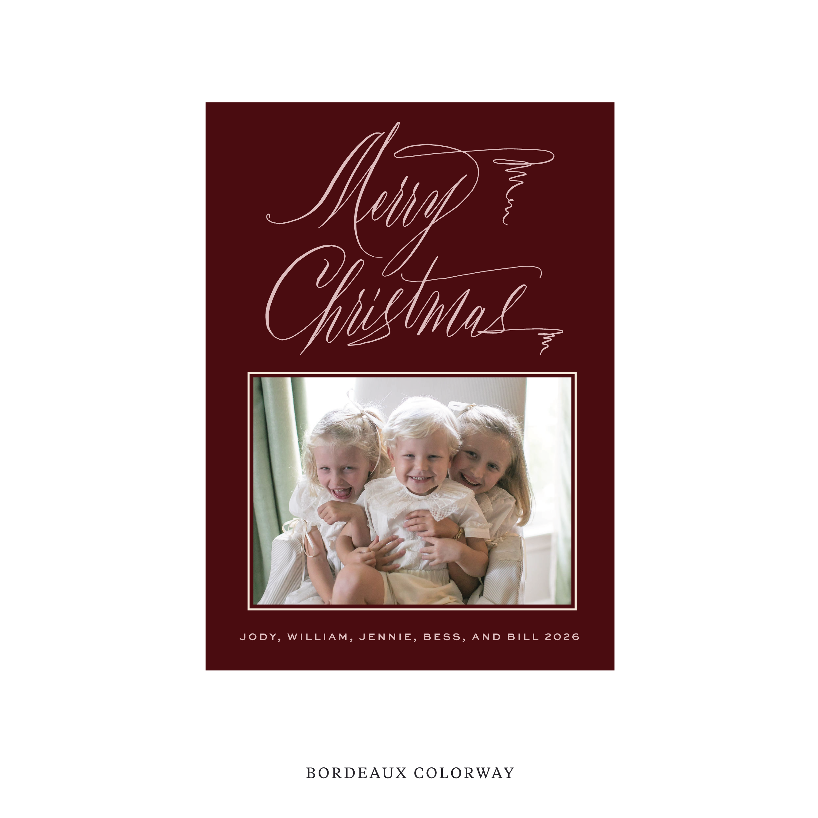 Aldridge Classic Flat Print Holiday Card II, Medium