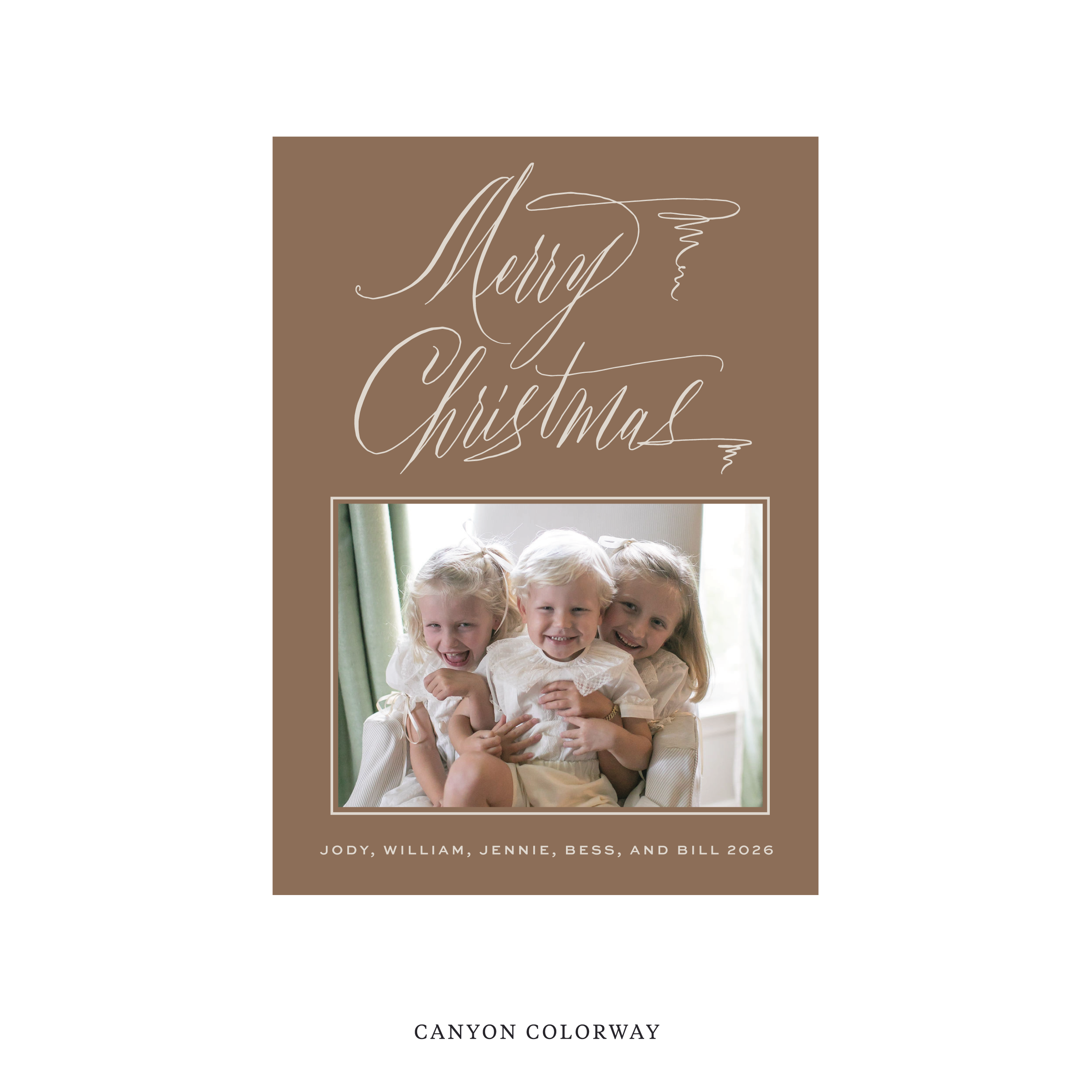 Aldridge Classic Flat Print Holiday Card II, Medium