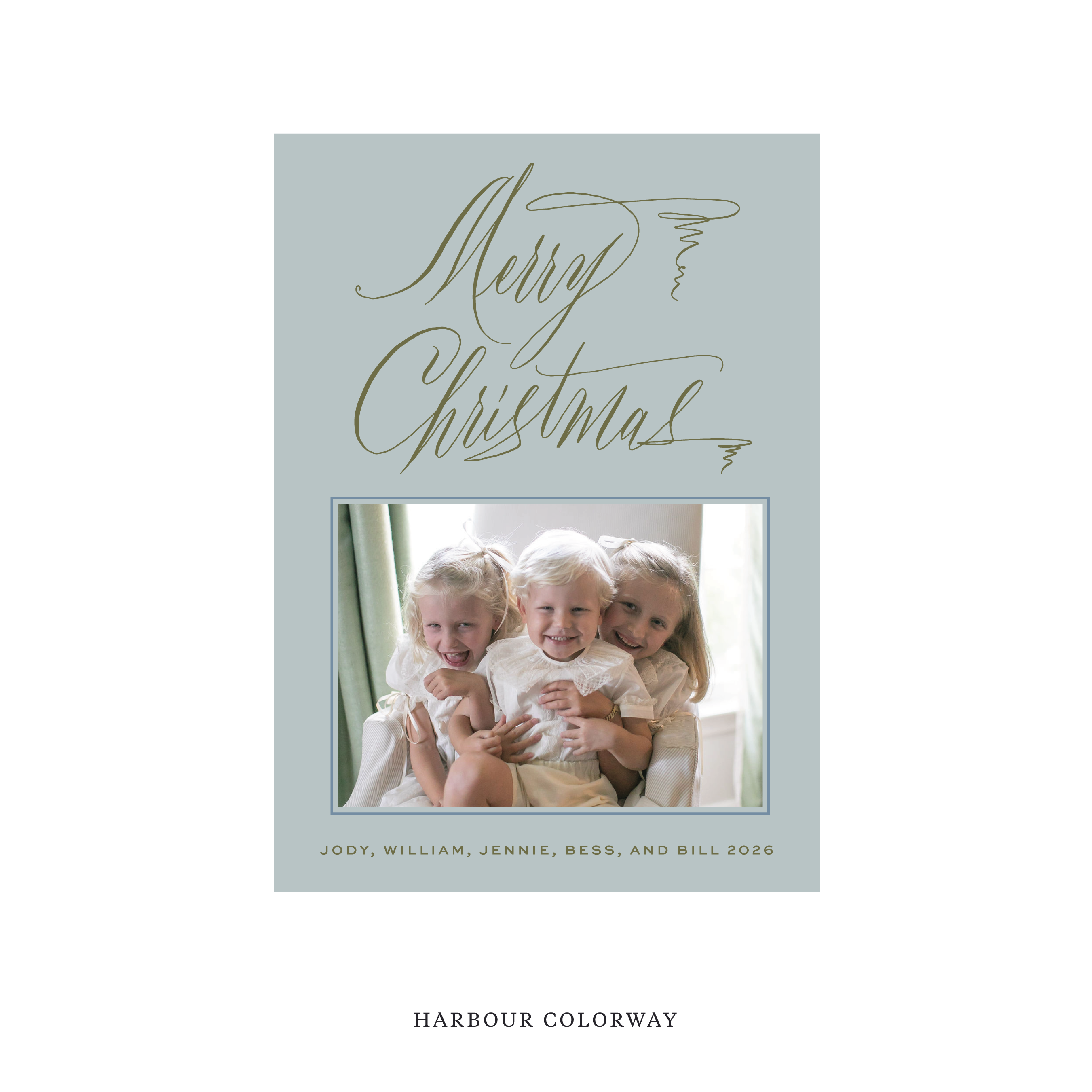 Aldridge Classic Flat Print Holiday Card II, Medium