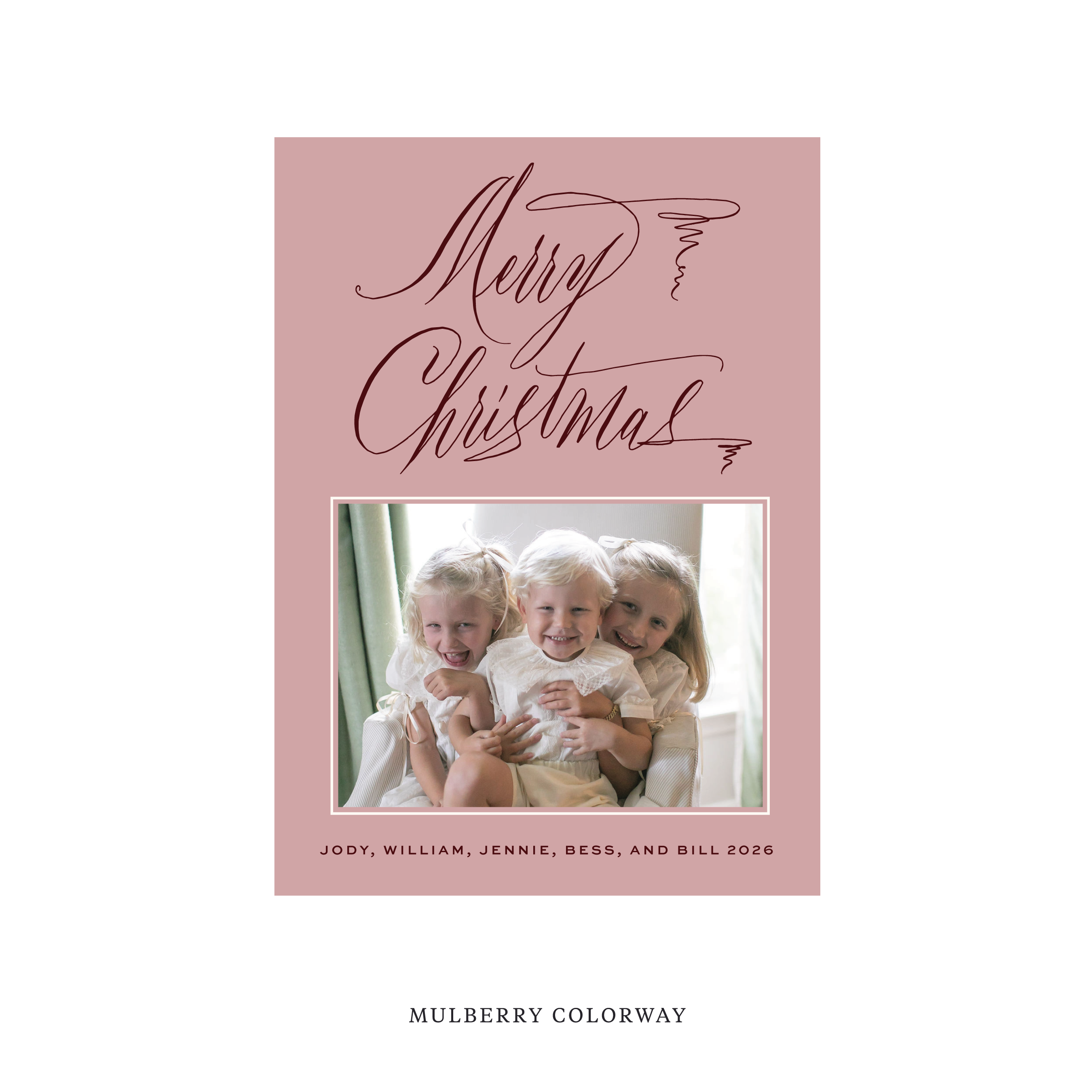 Aldridge Classic Flat Print Holiday Card II, Medium